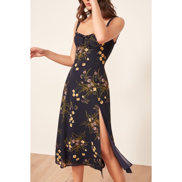 Reformation Peridot Slit Midi Dress - Picture 3 of 3